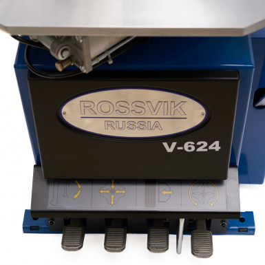 Станок шиномонтажный ROSSVIK V-624, автомат, до 24", 220В Цвет синий RAL5005